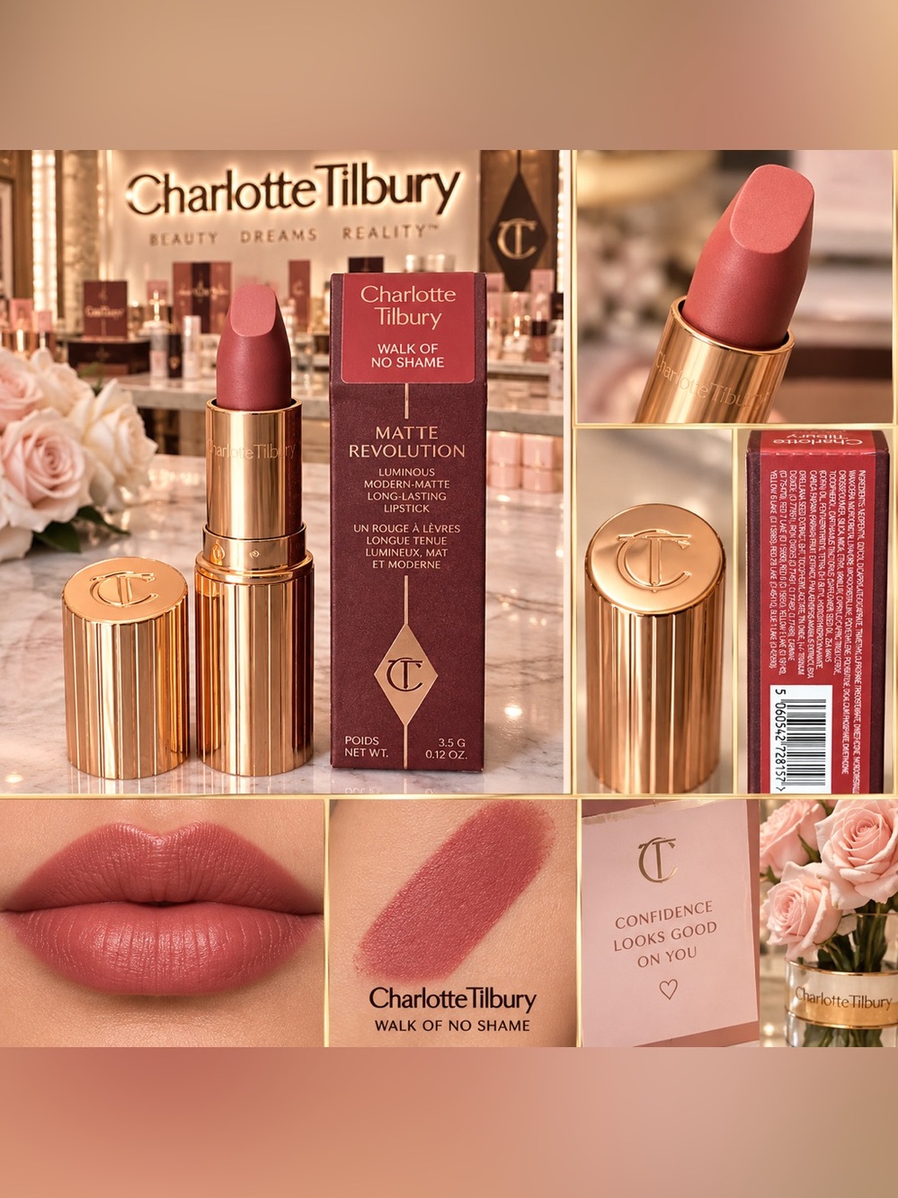 Charlotte Tilbury Matte Revolution Lipstick - Walk Of No Shame (Mauve Pink)